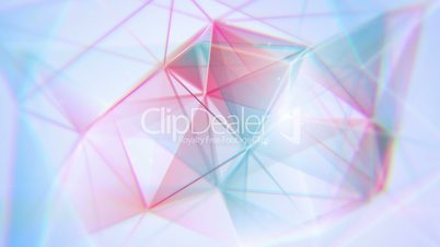 aberrated triangles abstract geometrical background loop