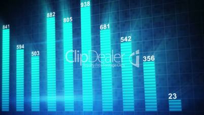 modern staticstic graph chart seamless loop animation