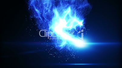 flying blue plasma ball loop