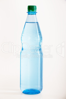 Filled bottle of mineral water