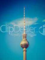 Retro look TV Tower Berlin