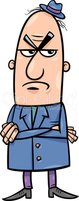 angry man cartoon illustration