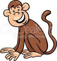 funny monkey cartoon illustration