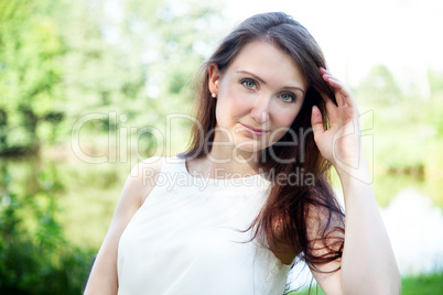 Portrait of a pretty young woman