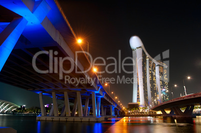 Marina Bay Sands Resort at night