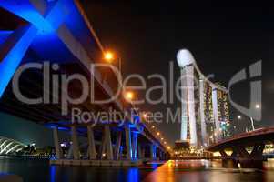 Marina Bay Sands Resort at night