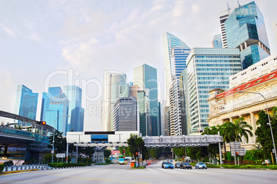 Singapore business district