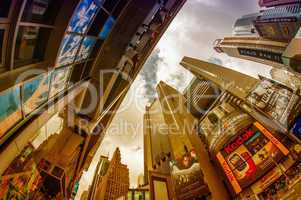 NEW YORK CITY - JUN 11: Times Square, featured with Broadway The