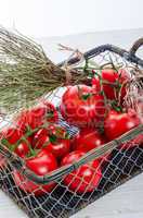 tomatoes in the basket