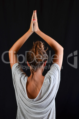 Teenage girl in Yoga pose