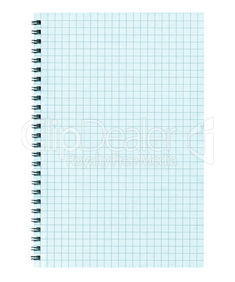 Blank notebook page