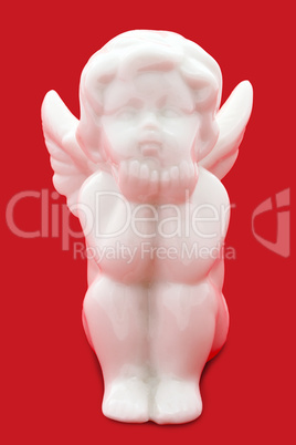 Weiße Engelsfigur - White angel figurine