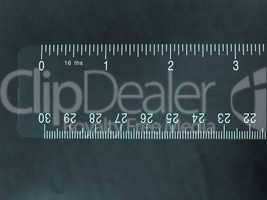 Imperial and metric ruler