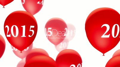 Balloons 2015 Red on White (Loop)