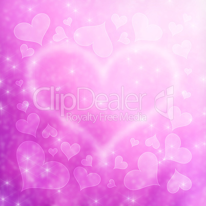 Blurred Valentine?s Day Hearts Background 1