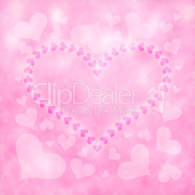 Blurred Valentine?s Day Hearts Background 2