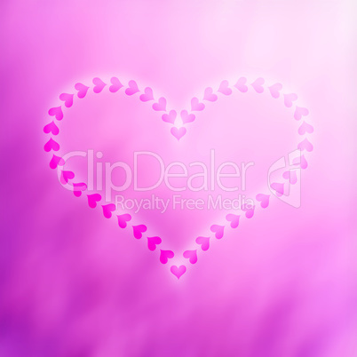 Blurred Valentine's Day Hearts Background 4