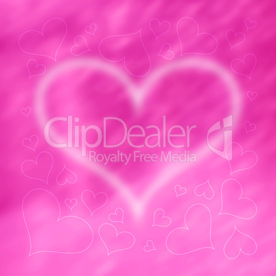 Blurred Valentine's Day Hearts Background 5