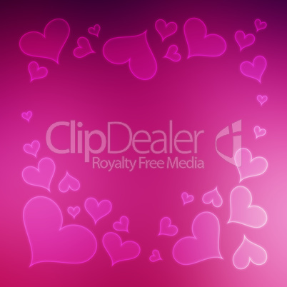 Blurred Valentine's Day Hearts Background 7