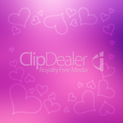 Blurred Valentine's Day Hearts Background 8