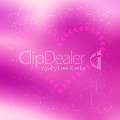 Blurred Valentine's Day Hearts Background 9