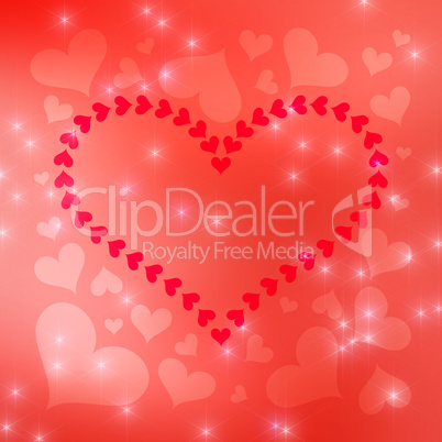 Blurred Valentine's Day Hearts Background 10