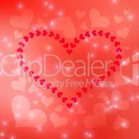 Blurred Valentine's Day Hearts Background 10