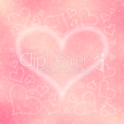 Blurred Valentine's Day Hearts Background 12