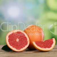 Grapefruit Früchte im Sommer