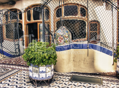 BARCELONA, SPAIN - MAY 24: Casa Batllo Facade. The famous buildi