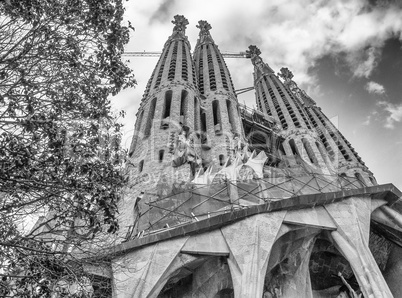 BARCELONA, SPAIN - MAY 24: La Sagrada Familia, the impressive ca