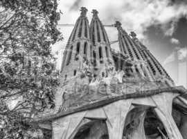 BARCELONA, SPAIN - MAY 24: La Sagrada Familia, the impressive ca