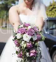 Bridal bouquet with roses