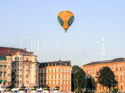 STOCKHOLM - JUNE 23, 2007: Hot-Air ballons over the city. This i