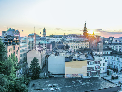 Stockholm, Sweden. Beautiful city aerial view at dusk