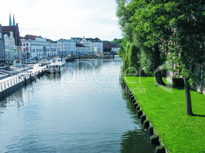 LUBECK, GERMANY - JUNE 30, 2007: City view on a beautiful summer