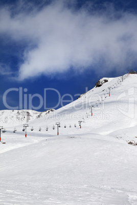 Chair-lift and ski slope