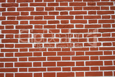 Background. Red brick with white veins