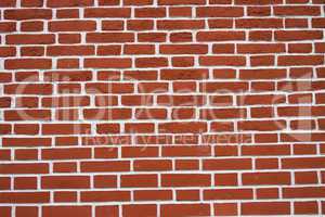 Background. Red brick with white veins