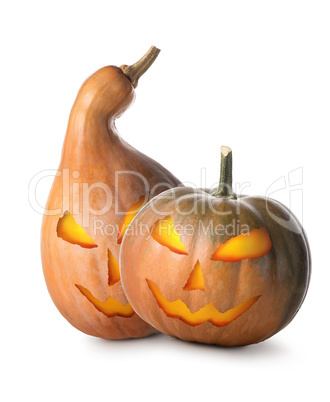 Halloween orange pumpkins