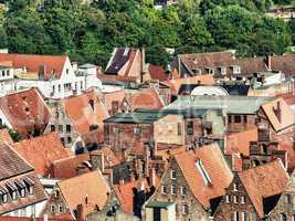LUBECK, GERMANY - JUNE 30, 2007: City view on a beautiful summer