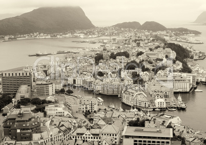 Alesund aerial view, Norway