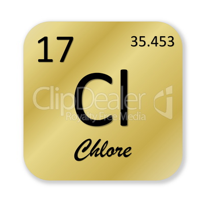 Chlorine element, french chlore