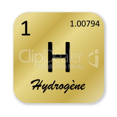 Hydrogen element, french hydrogene