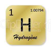 Hydrogen element, french hydrogene