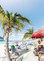 Resort on a beautiful caribbean beach