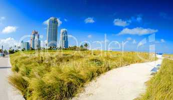 Miami, Florida. South Pointe Park and beautiful oceanfront