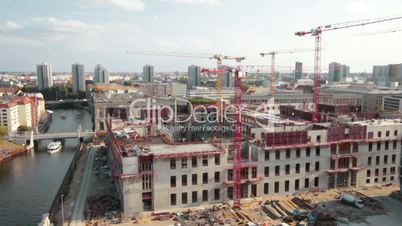 berliner stadtschloß großbaustelle top shot