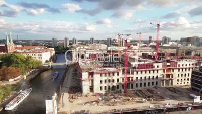 berliner stadtschloß großbaustelle top shot