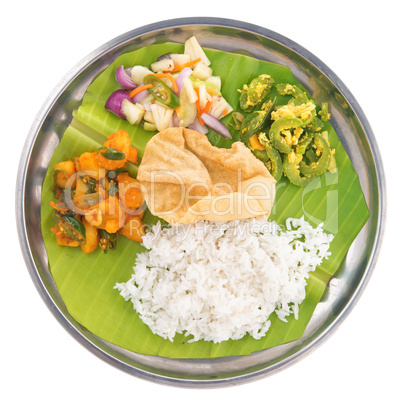 Indian vegetarian mixed rice